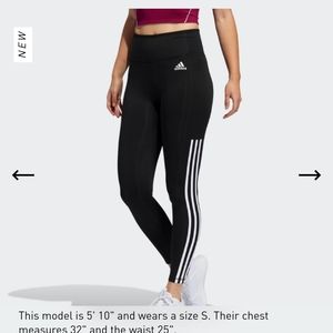 ADIDAS High Rise 3-STRIPES 7/8 AEROREADY size S